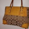 Coach 6366 Signature Jacquard/Leather Satchel - Image 3