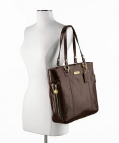 Alternative view of Coach (F20432) Handbag Chocolate Brown Patent