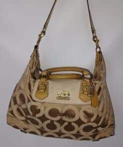Alternative view of COACH 12943 MADISON SABRINA BEIGE 2WAY CANVAS BAG