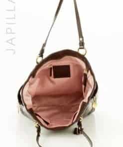 Coach (F20432) Handbag Chocolate Brown Patent - Image 9