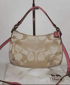 Coach Kristin Signature E/W Crossbody - Cream/Rose - Image 5
