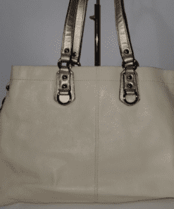 Alternative view of Coach Ashley Patent Leather Large Satchel 15454 Putty