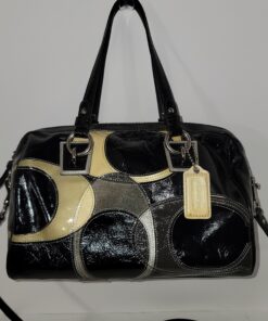 Alternative view of COACH F17186 LEATHER INLAID CONVERTIBLE SATCHEL BAG
