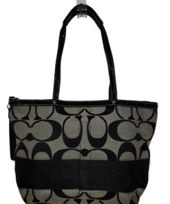 Striped Jacquard / Patent Leather Tote - Image 7