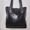 Crocodile Alligator Embossed Leather Tote - Image 5