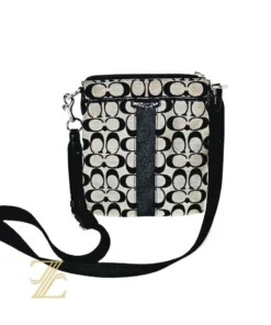 North/South Canvas Monogram Cross Body