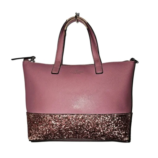 Kate Spade New York Greta Court Penny Tote Bag Glitter Holiday Purse Handbag...
