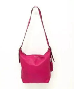 COACH Legacy Duffle Women's Pink Leather Shoulder & Crossbody Bag 19889 USED