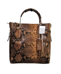 ✨ Persaman NY ✨ Snake Print Leather Tote, Made in Italy, Exotic Luxury NWT