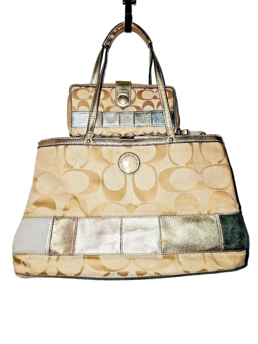 COACH APPLIQUE   SATCHEL w/WALLET