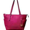 Fuchsia Leather Tote