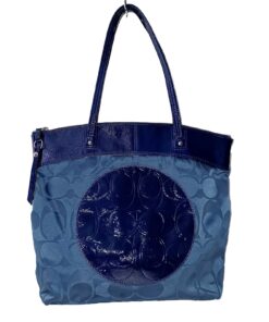 coach_F19440 Bag Laura Leather Signature Travel Tote