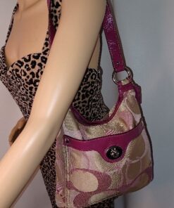 Coach F17479 Purple Leather Crossbody - photo 1