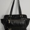 Perlina Black Leather Tote Bag – Sophisticated & Spacious - photo 1