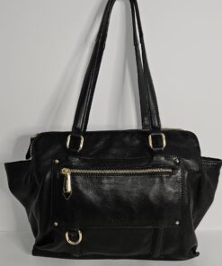 Perlina Black Leather Tote Bag – Sophisticated & Spacious - photo 1