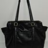 Perlina Black Leather Tote Bag – Sophisticated & Spacious - photo 3