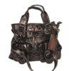 Elliott Lucca Italian Leather Tote — Metallic Gray Graphite - photo 2