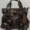 Elliott Lucca Italian Leather Tote — Metallic Gray Graphite - photo 1