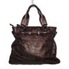 Elliott Lucca Italian Leather Tote — Metallic Gray Graphite - photo 6