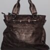 Elliott Lucca Italian Leather Tote — Metallic Gray Graphite - photo 5