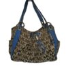 Michael Kors Blue Canvas Satchel - photo 1