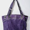 B.makowsky Satchel Reptile Pattern Leather Purple - photo 1