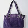 B.makowsky Satchel Reptile Pattern Leather Purple - photo 2