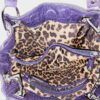 B.makowsky Satchel Reptile Pattern Leather Purple - photo 3