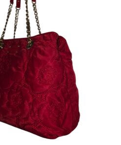 Kate Spade Handbag Red Quilted Nylon & Leather Cherry Flowers - photo 2