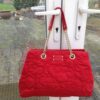 Kate Spade Handbag Red Quilted Nylon & Leather Cherry Flowers - photo 12