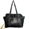 Perlina Black Leather Tote Bag – Sophisticated & Spacious - photo 12