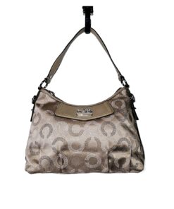 Coach Madison Dotted Op Art Signature Khaki Jacquard Leather - photo 1