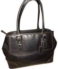 Coach Hampton F30-7555 Satchel — Black Leather - photo 1