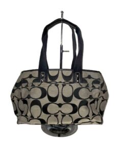 Vintage Coach Satchel with Grey Monogram Pattern - photo 2