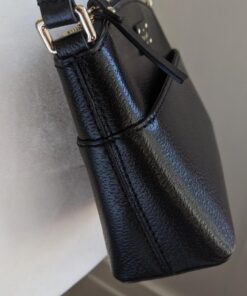 kate Spade Crossbody Solid Black pebbled leather