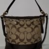 Coach Signature Stripe Patent Large Shoulder Bag - photo 2