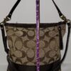 Coach Signature Stripe Patent Large Shoulder Bag - photo 4