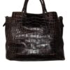 Dooney & Bourke Large Barlow Satchel — Brown Croco Embossed Leather - photo 10