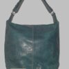 Cole Haan Embossed Leather Shoulder Bag — Green - photo 1