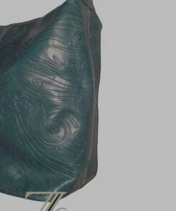 Cole Haan Embossed Leather Shoulder Bag — Green - photo 2