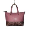 Kate Spade Greta Court Penny pink glitter tote