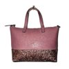 Kate Spade Greta Court Penny pink glitter tote