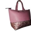 Kate Spade Greta Court Penny pink glitter tote