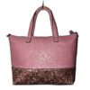 Kate Spade Greta Court Penny pink glitter tote