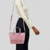 Kate Spade Greta Court Penny pink glitter tote
