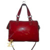 Coach Z Nancy red patent leather satchel