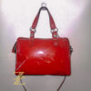 Coach Z Nancy red patent leather satchel