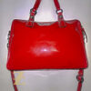 Coach Z Nancy red patent leather satchel
