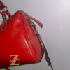 Coach Z Nancy red patent leather satchel