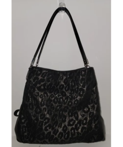 Coach Madison Phoebe black pebbled leather shoulder bag